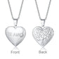 Vnox Light Heart Locket Pendants