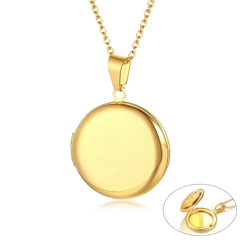 Heart Photo Locket Necklace for Women | Openable Stainless Steel Promise Jewelry