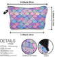 Gorgeous Cosmetic Bag Mermaid with Scales Pattern