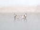 Mini Moonbeam Studs - Rose Quartz