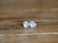 Heart Studs - Moonstone