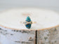 Copper Turquoise Teardrop Ring