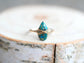 Copper Turquoise Teardrop Ring