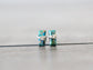 Baguette Studs - Copper Turquoise