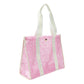 Pink Geo Tile Clear Vinyl Tote Bag