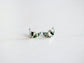 Moonbeam Studs - Moss Agate