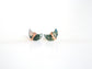 Moonbeam Studs - Moss Agate