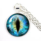 Fashion Evil Eye Pendant Necklace | Trendy Glass Cabochon Jewelry Gift