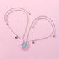 Broken Heart Best Friends Pendant Set | Magnetic Adjustable Lover Necklace for Women