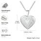 Vnox Light Heart Locket Pendants
