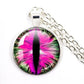 Fashion Evil Eye Pendant Necklace | Trendy Glass Cabochon Jewelry Gift