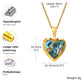Vnox Light Heart Locket Pendants