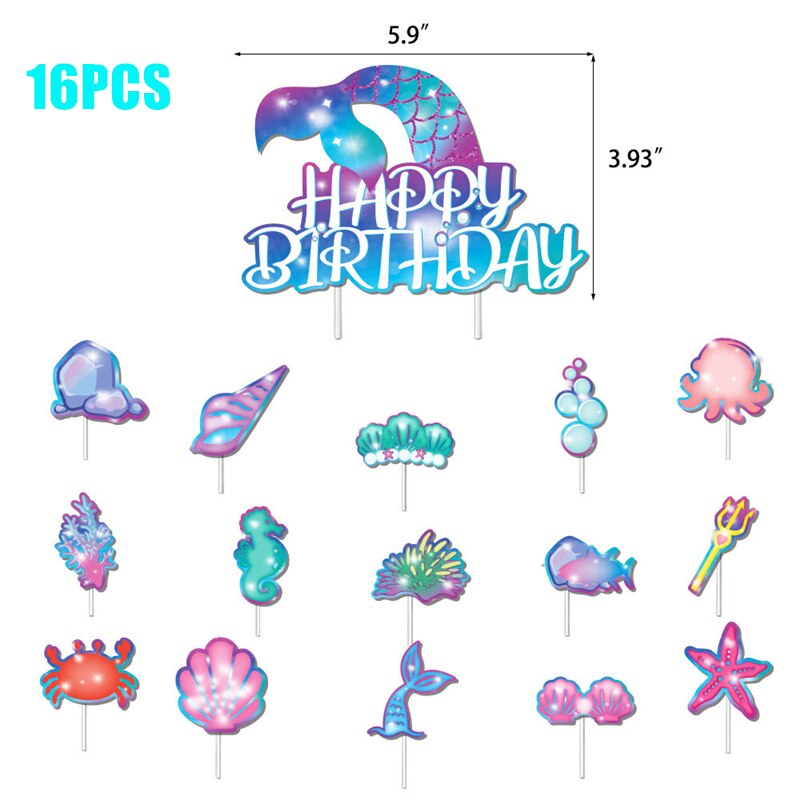 Mermaid Theme Birthday Party Decorations / Sold Seperately - Mermaid Quake