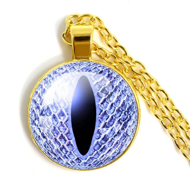 Fashion Evil Eye Pendant Necklace | Trendy Glass Cabochon Jewelry Gift