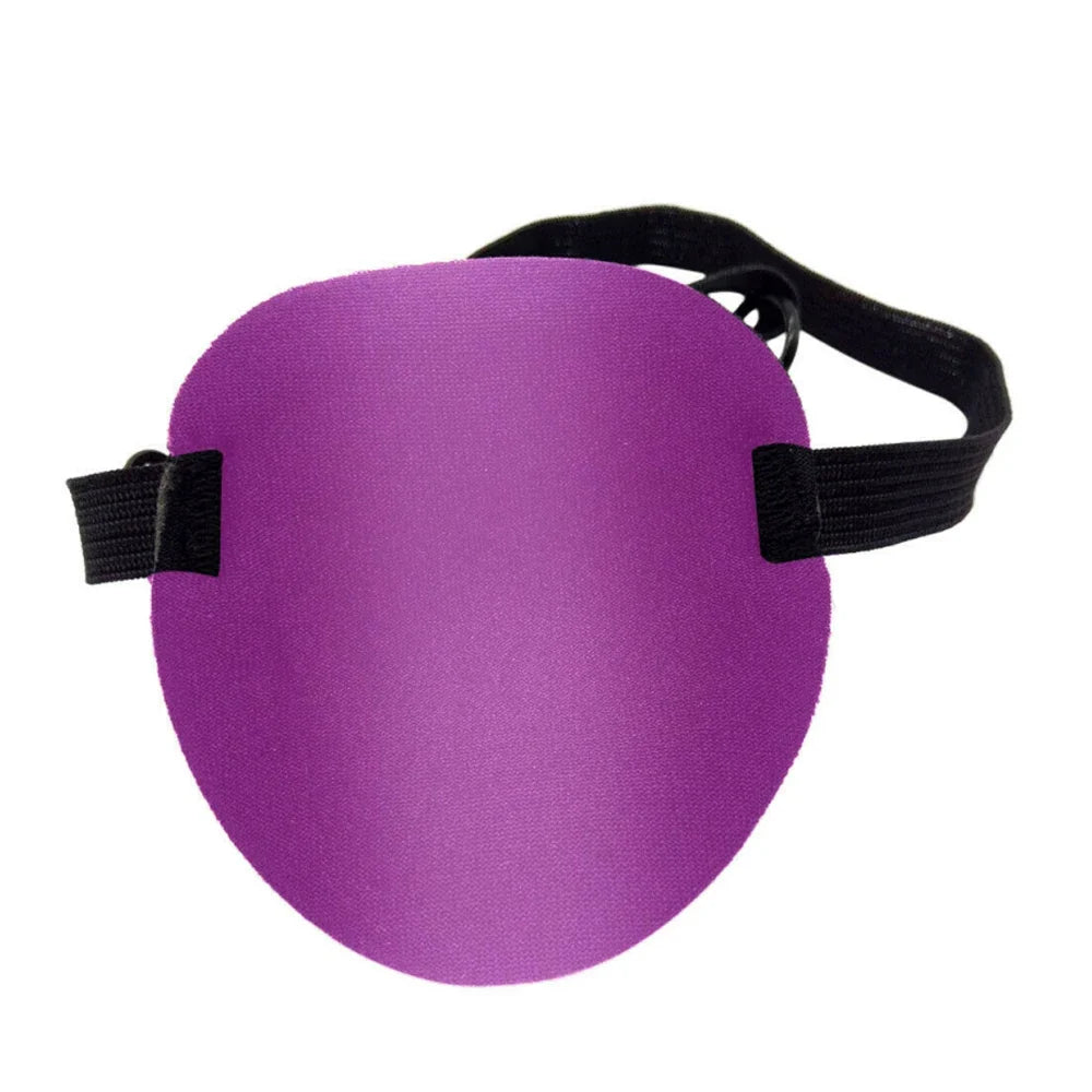 Unisex Black Single Eye Patch | Adjustable Washable Concave Eyepatch for Sleep, Vision Training, and Cosplay
