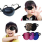 Unisex Black Single Eye Patch | Adjustable Washable Concave Eyepatch for Sleep, Vision Training, and Cosplay