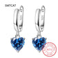 Square Gemstone Stud Earrings Set | 925 Sterling Silver Multi-Color Birthstone Earrings