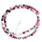 Natural Stone Crystal Choker Necklace | 4mm Bohemian Adjustable Choker