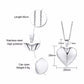Vnox Light Heart Locket Pendants