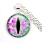 Fashion Evil Eye Pendant Necklace | Trendy Glass Cabochon Jewelry Gift