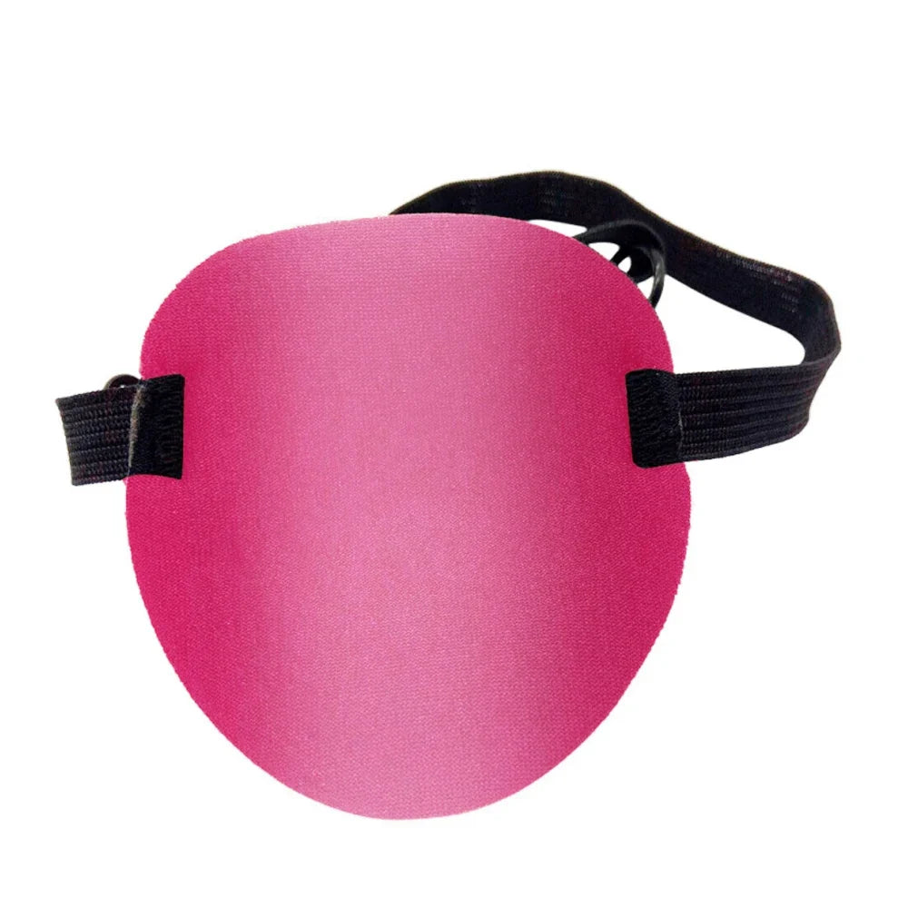 Unisex Black Single Eye Patch | Adjustable Washable Concave Eyepatch for Sleep, Vision Training, and Cosplay