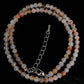 Natural Stone Crystal Choker Necklace | 4mm Bohemian Adjustable Choker