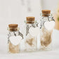 Pet Memorial Bottle for Pet Hair Dogs Cats | Fur Keepsake Storage with 3 Silver Accessories