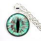 Fashion Evil Eye Pendant Necklace | Trendy Glass Cabochon Jewelry Gift