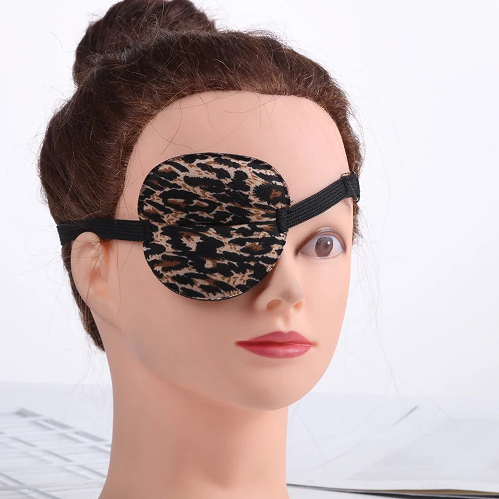 Unisex Black Single Eye Patch | Adjustable Washable Concave Eyepatch for Sleep, Vision Training, and Cosplay