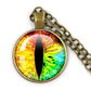 Fashion Evil Eye Pendant Necklace | Trendy Glass Cabochon Jewelry Gift