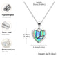 Vnox Light Heart Locket Pendants