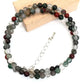 Natural Stone Crystal Choker Necklace | 4mm Bohemian Adjustable Choker