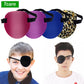 Unisex Black Single Eye Patch | Adjustable Washable Concave Eyepatch for Sleep, Vision Training, and Cosplay