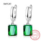Square Gemstone Stud Earrings Set | 925 Sterling Silver Multi-Color Birthstone Earrings