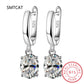 Square Gemstone Stud Earrings Set | 925 Sterling Silver Multi-Color Birthstone Earrings