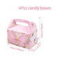 Butterfly Candy Gift Box Pink Purple Butterfly Birthday Party Decorations Kids Wedding Supplies Baby Shower Cookie Biscuit Box