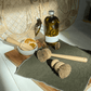 Tilley + Me Eco-Friendly Bamboo Dishwashing Brush with Handle - Palm Fiber Bristles