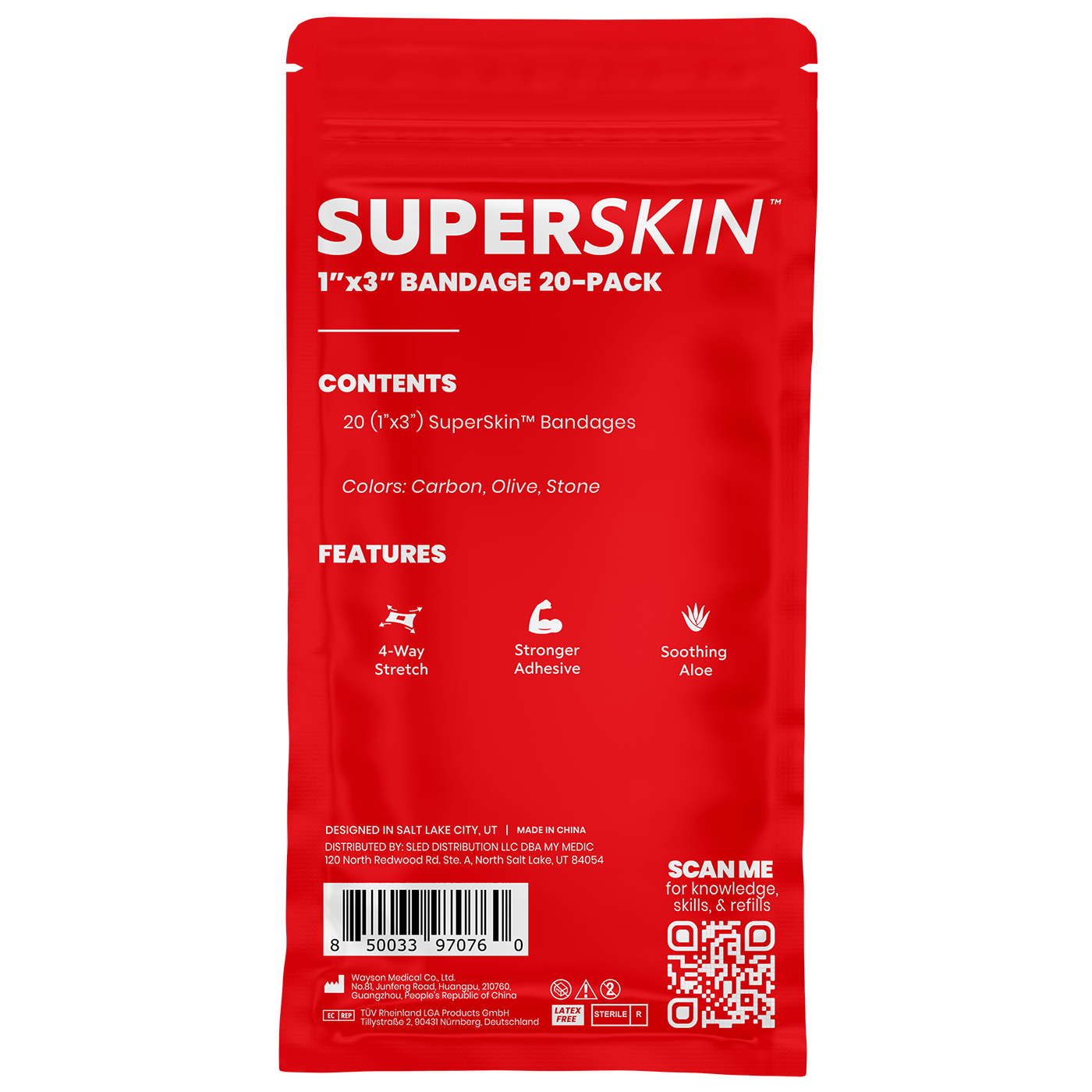 SuperSkin® Bandage 20 Pack My Medic Wholesale