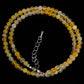 Natural Stone Crystal Choker Necklace | 4mm Bohemian Adjustable Choker
