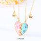 Broken Heart Best Friends Pendant Set | Magnetic Adjustable Lover Necklace for Women