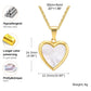 Vnox Light Heart Locket Pendants