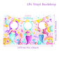 Mermaid photo Frame Background Little Mermaid Tail Birthday Party Decor Kids Girl Baby Shower Birthday Party Supplies Backdrop