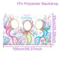 Mermaid photo Frame Background Little Mermaid Tail Birthday Party Decor Kids Girl Baby Shower Birthday Party Supplies Backdrop