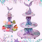 Mermaid Cake Stand Cupcake Holder Mermaid Birthday Party Decor Kids Girl Little Mermaid Baby Shower Under The Sea Party Supplies