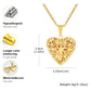 Vnox Light Heart Locket Pendants