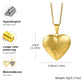 Vnox Light Heart Locket Pendants