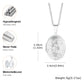 Vnox Light Heart Locket Pendants