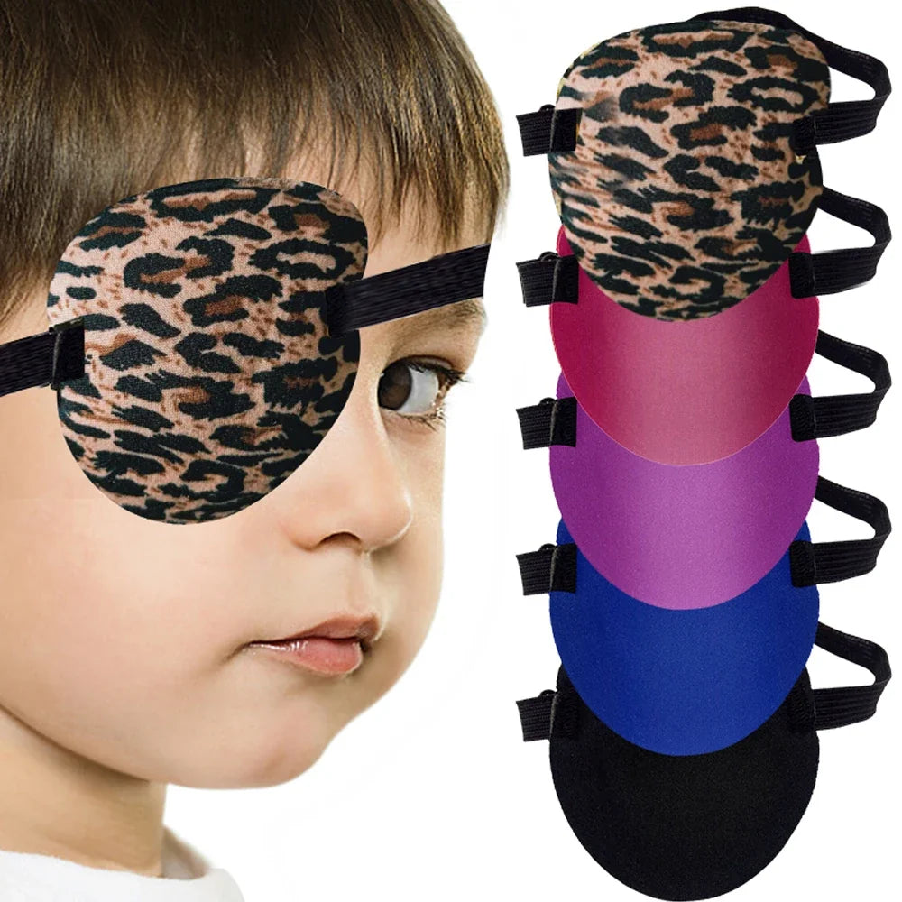 Unisex Black Single Eye Patch | Adjustable Washable Concave Eyepatch for Sleep, Vision Training, and Cosplay
