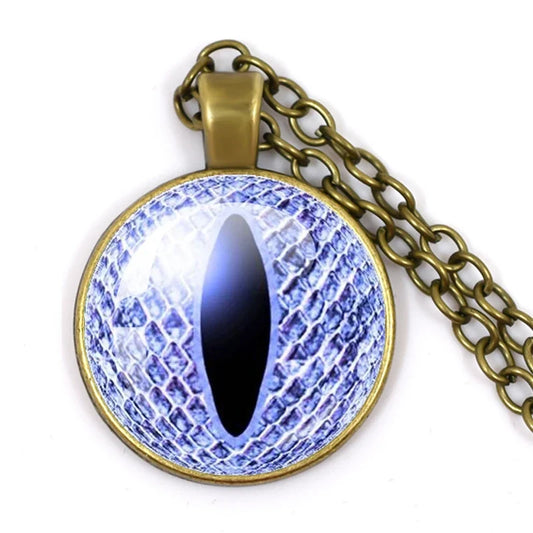 Fashion Evil Eye Pendant Necklace | Trendy Glass Cabochon Jewelry Gift