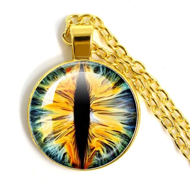 Fashion Evil Eye Pendant Necklace | Trendy Glass Cabochon Jewelry Gift